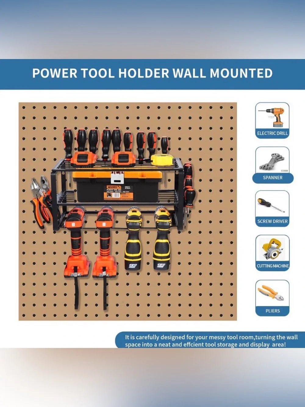 Tool Organizer, Garage Tool Organizers and Storage, 3 Layers